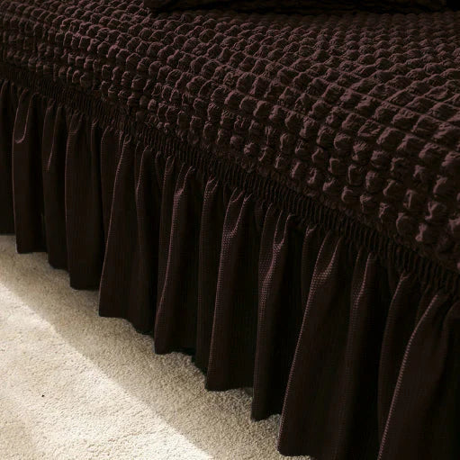 Turkish Bubble Sofa Covers Brown Color