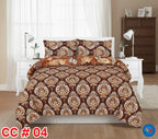 Printed Bed Sheet With 2 Pillow Covers