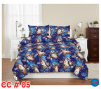 Printed Bed Sheet With 2 Pillow Covers