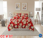 Printed Bed Sheet With 2 Pillow Covers
