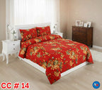 Printed Bed Sheet With 2 Pillow Covers