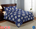 Printed Bed Sheet With 2 Pillow Covers