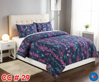 Printed Bed Sheet With 2 Pillow Covers