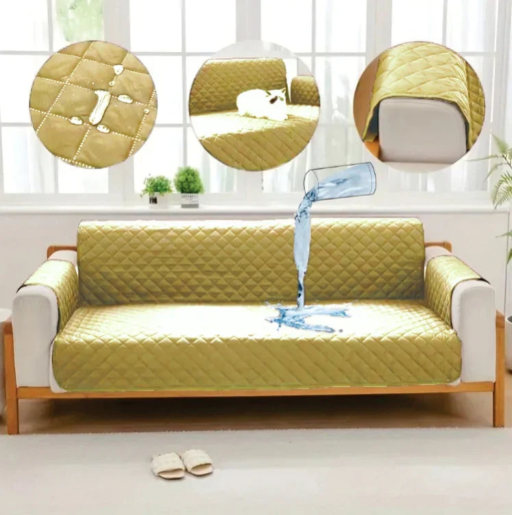 100% Waterproof Quilted Sofa Covers-Skin