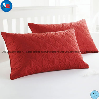 Ultrasonic Quilted Luxury Bed Spread-Maroon