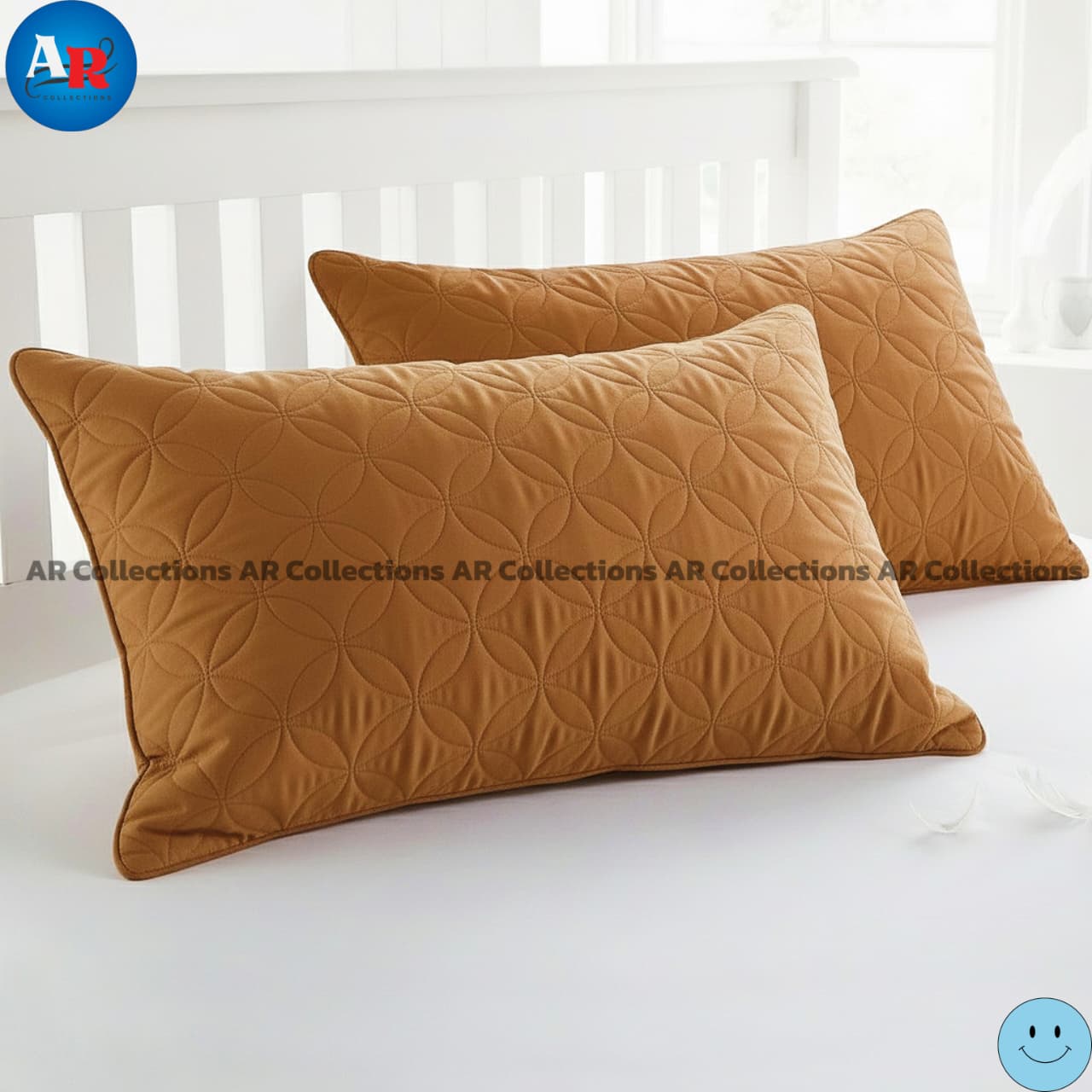 Ultrasonic Quilted Luxury Bed Spread-Copper