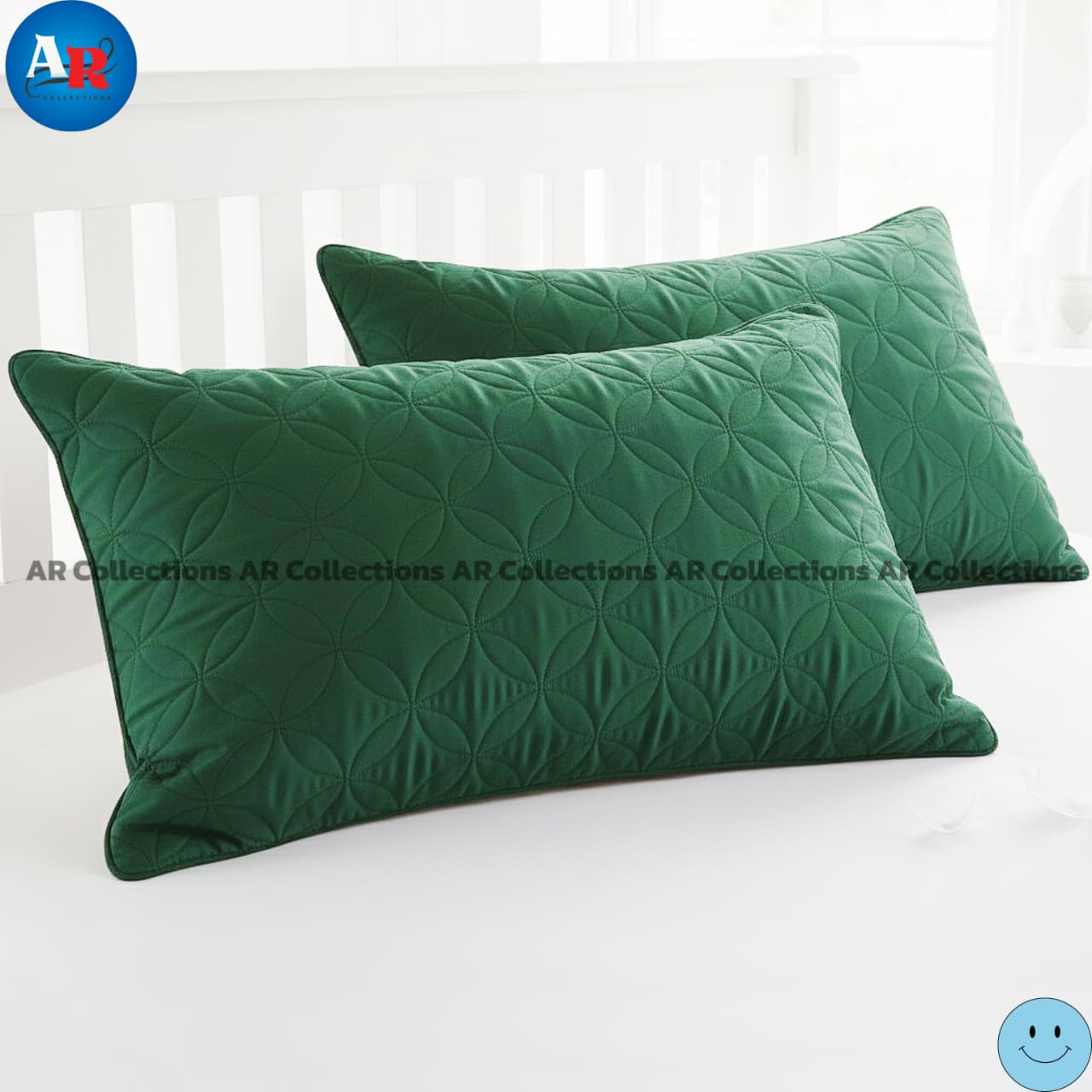 Ultrasonic Quilted Luxury Bed Spread-Green