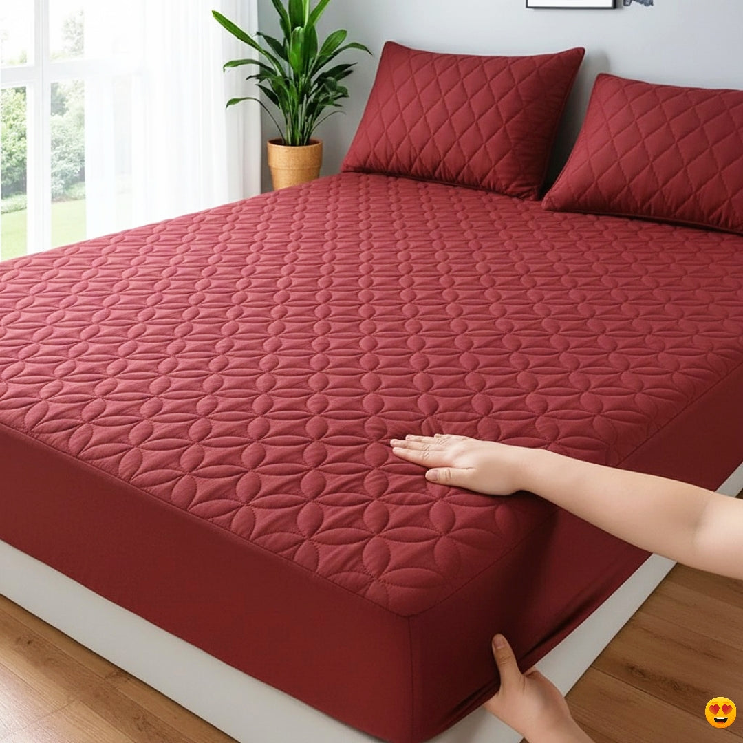 100% Waterproof Flower Style Mattress Protector