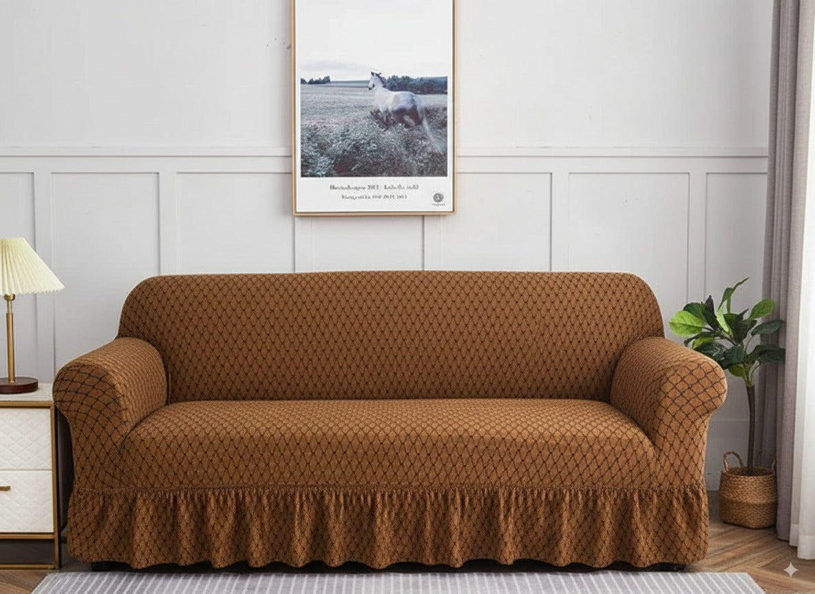 Turkish Butterfly Sofa Cover- Copper