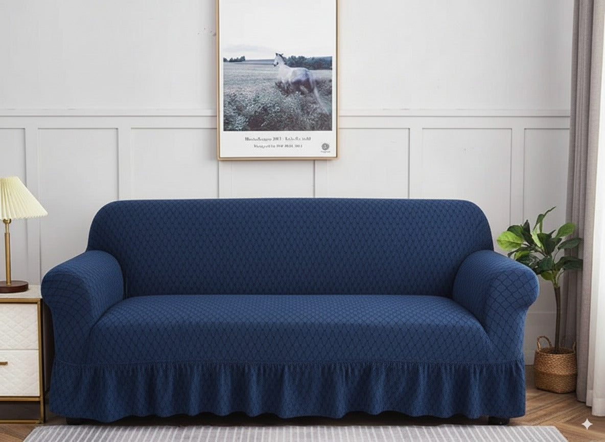 Turkish Butterfly Sofa Cover- Blue