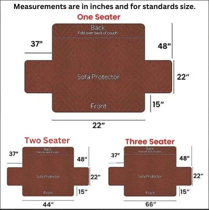 Ultrasonic Quilted Sofa Covers-Black