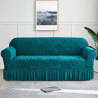 Velvet Stuff Zebra Style Sofa Cover-Zinc